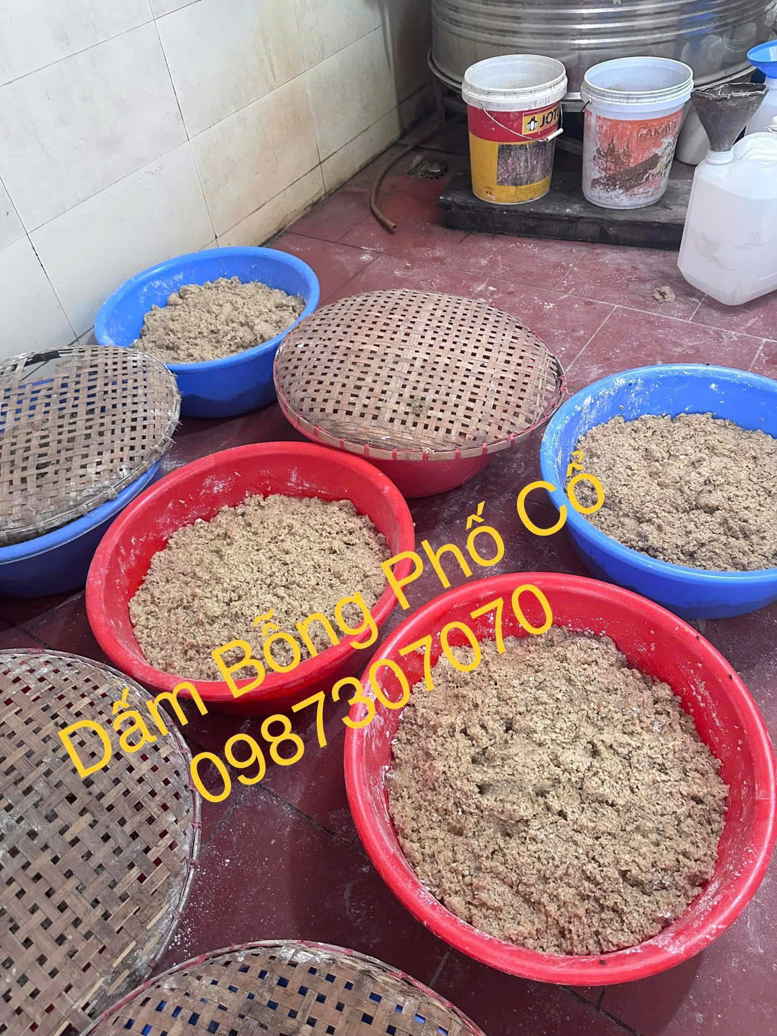 lên mẹn gạo nấu dấm bỗng